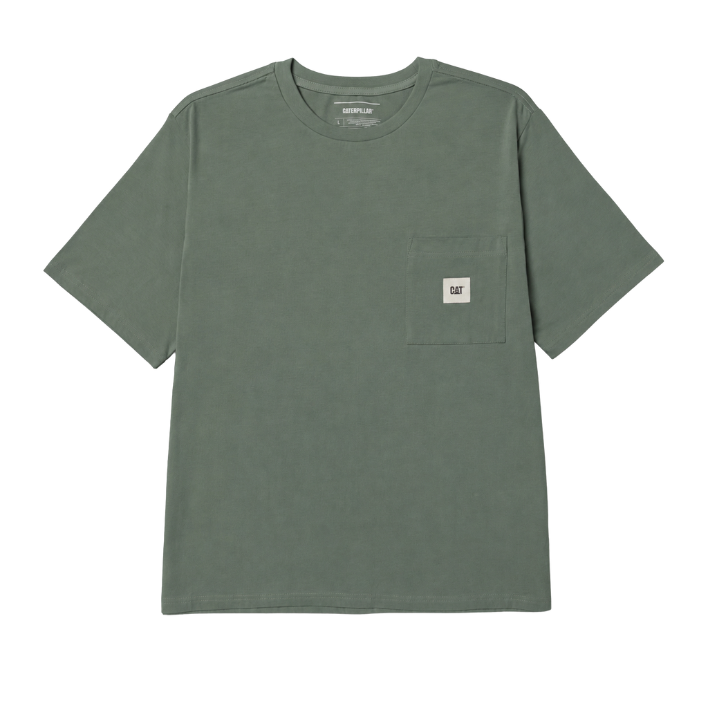 Camiseta Solid Pocket para hombre color verde