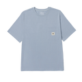 Camiseta Solid Pocket para hombre color celeste