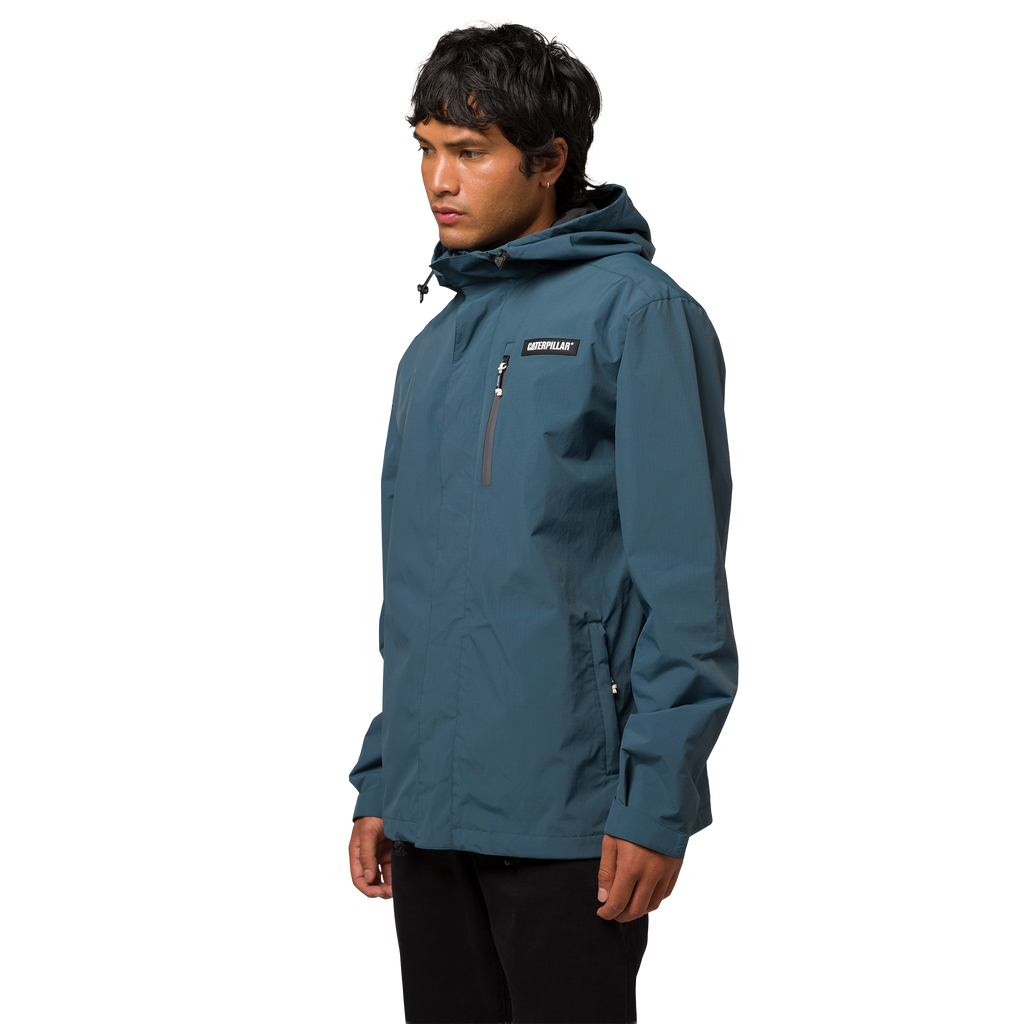 Jacket Rain para hombre color celeste