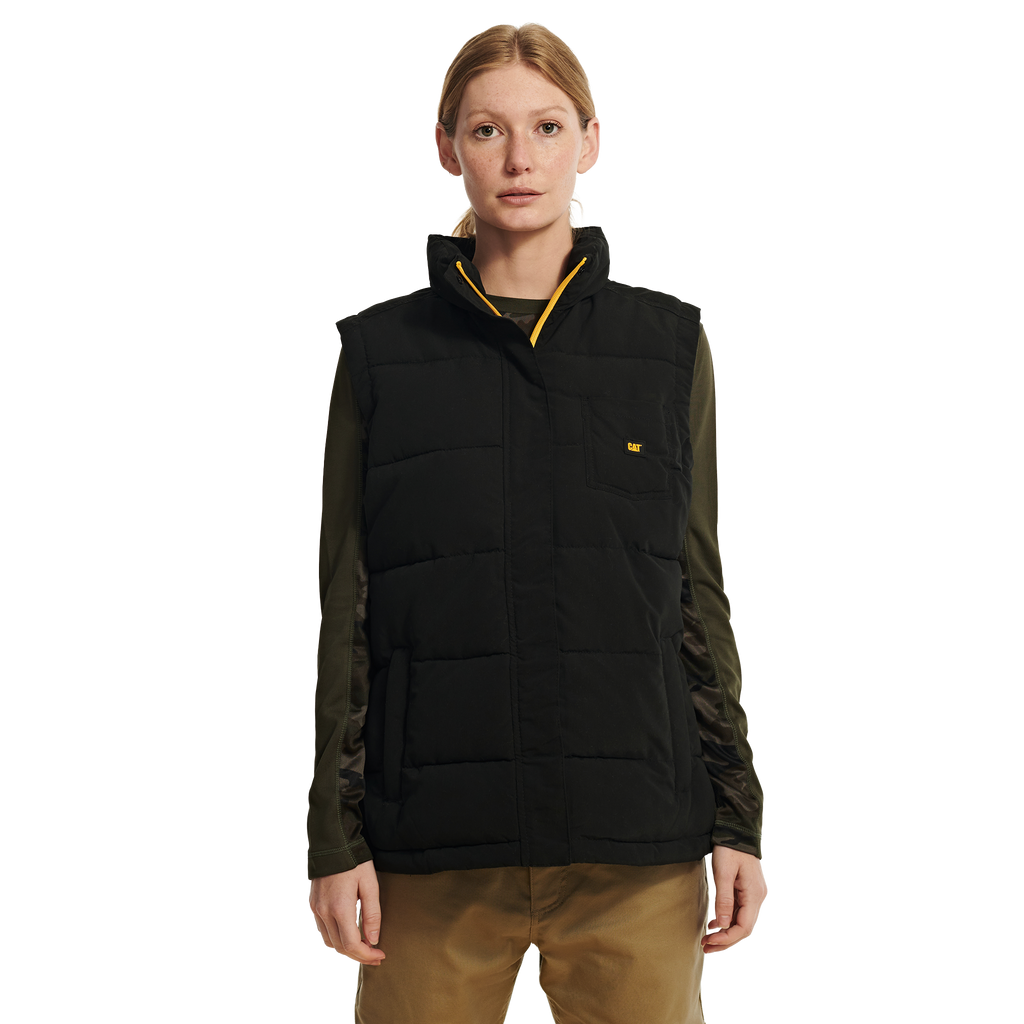 Chaleco Caterpillar para mujer color negro