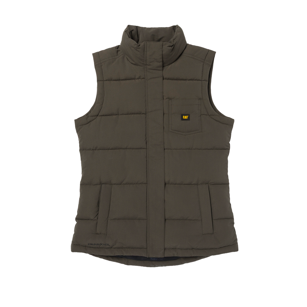 Chaleco Caterpillar para mujer color olivo